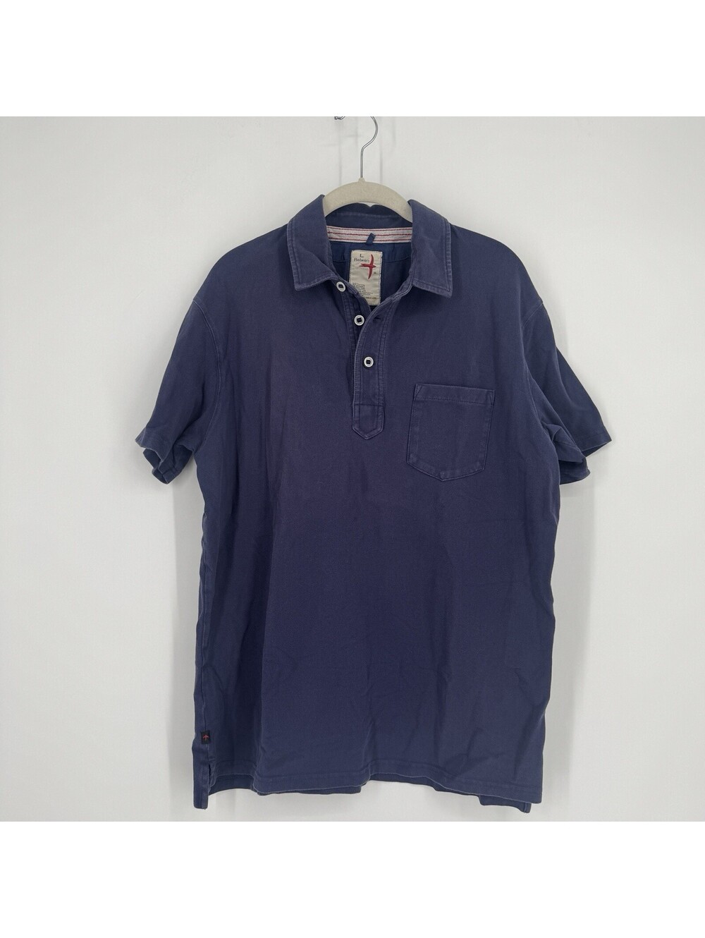 Relwen polo shirt mens large L navy blue preppy golf athletic athleisure fall